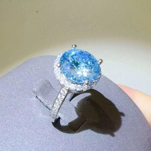 1 Carat 925 Sterling Silver Moissanite Ring - Angela's beauty