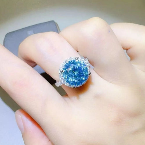 1 Carat 925 Sterling Silver Moissanite Ring - Angela's beauty