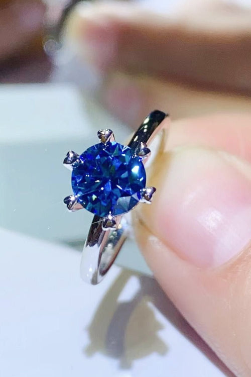 1 Carat Moissanite 6-Prong Solitaire Ring - Angela's beauty
